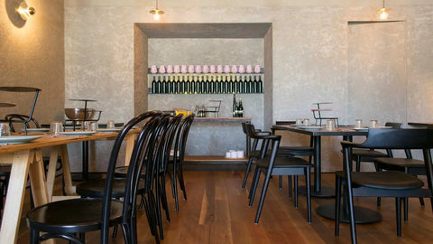 Bentwood Side Chairs At Coccobello Dining Area