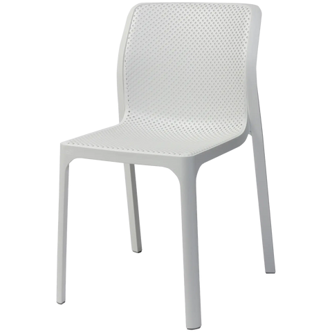 Bit Chair By Nardi In White, Viewed From Front Angle