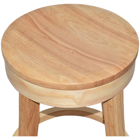 Bono Bar Stool In Natural, Viewed Close From Front