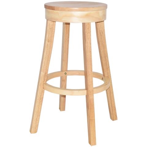 Bono Bar Stool In Natural, Viewed From Angle In Front