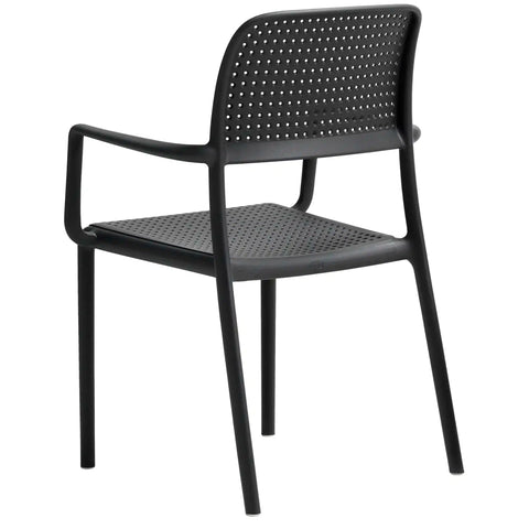 Bora Armchair By Nardi In Anthracite, Viewed From Behind