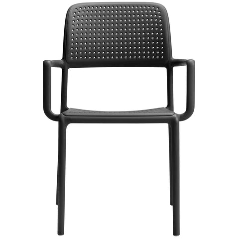 Bora Armchair By Nardi In Anthracite, Viewed From Front