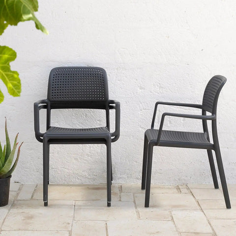 Bora Armchair By Nardi In Anthracite