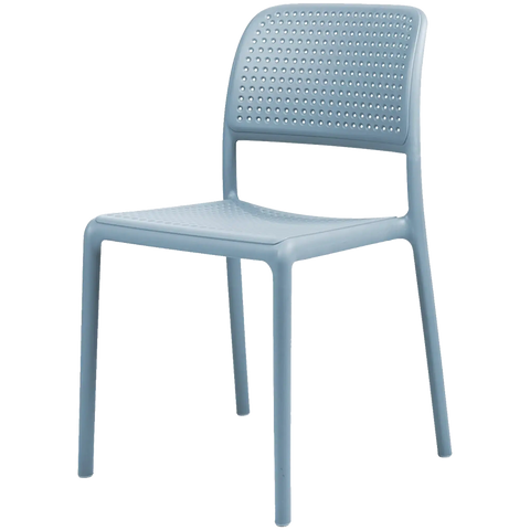 Bora Chair By Nardi In Blue, Viewed From Angle In Front