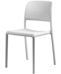 Bora Chair By Nardi In White, Viewed From Angle In Front