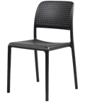 Bora Side Chair In Anthracite, Viewed From Angle In Front