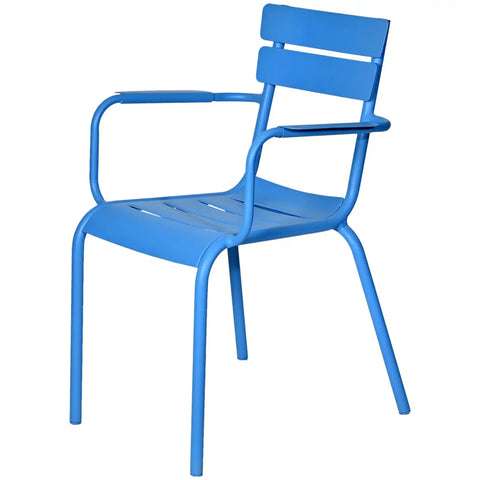 Bordeaux Armchair In Blue, Viewed From Angle In Front