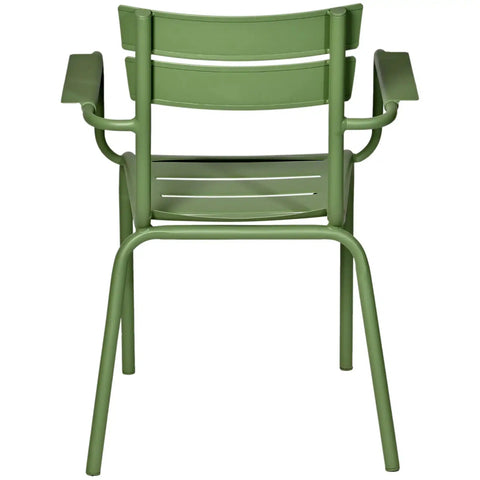 Bordeaux Armchair In Green, Viewed From Behind