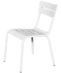 Bordeaux Chair In White, Viewed From Angle In Front