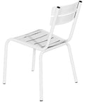 Bordeaux Chair In White, Viewed From Behind