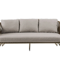 Branzie Lounge 2.5 Seater In Neutral Brown, Viewed From Front