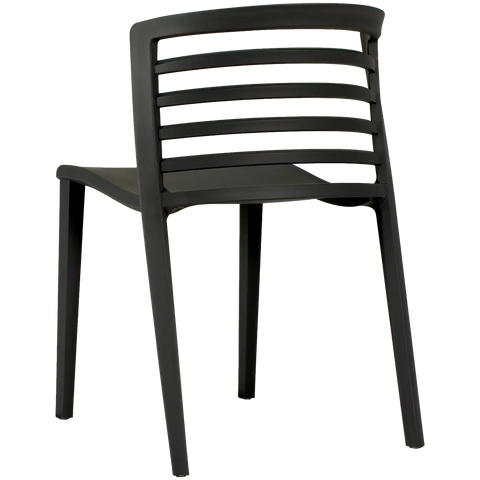 Brighton Outdoor Chair In Black, Viewed From Angle Behind