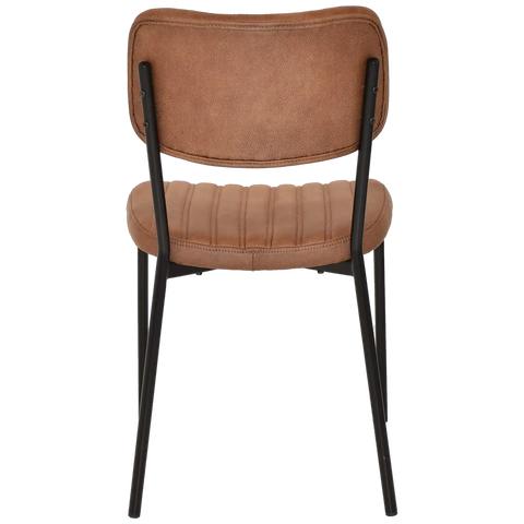 Candice Dining Chair In Eastwood Tan Vinyl, Viewed From Back