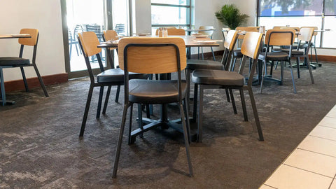 Caprice Chairs Compact Laminate Table Tops And Filip Table Bases At Northern Tavern Furniture