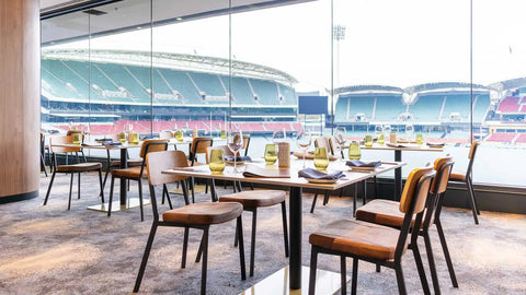 Caprice Side Chair With Custom Upholstery In Main Dining At Bespoke Wine Bar And Kitchen At Adelaide Oval