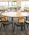 Caprice Side Chairs And Melamine Table Tops At Club Marion