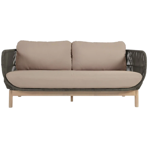 Catalina Lounge 2.5 Seater In Olive Green, Viewed From Front