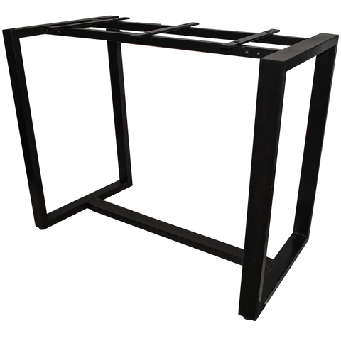 Citadel Bar Table In Black 120X70, Viewed From Front Angle