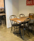 Colman Bistro Chair With Davido Table Base And Custom Timber Table Tops At Exchange Hotel Gawler