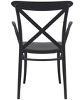Cross Armchair By Siesta In Black, Viewed From Behind