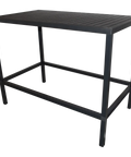 Cube By Nardi Bar Table 140x80 In Anthracite, Viewed From Angle In Front
