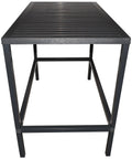 Cube By Nardi Bar Table 140x80 In Anthracite, Viewed From End
