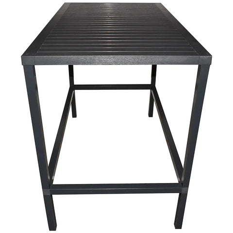 Cube By Nardi Bar Table 140x80 In Anthracite, Viewed From End