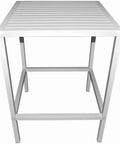 Cube By Nardi Bar Table 80x80 In White, Viewed From Closer In Front