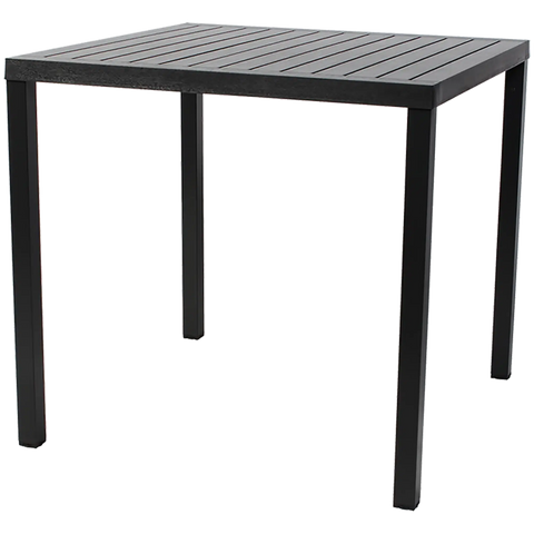 Cube Table In Anthracite 800X800, Viewed From Angle In Front