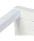 Cube Table In White, Viewed From Underside Corner