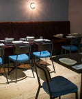 Custom Booth Seating And Caprice Side Chairs In Main Dining At Ruby Rose Cucina