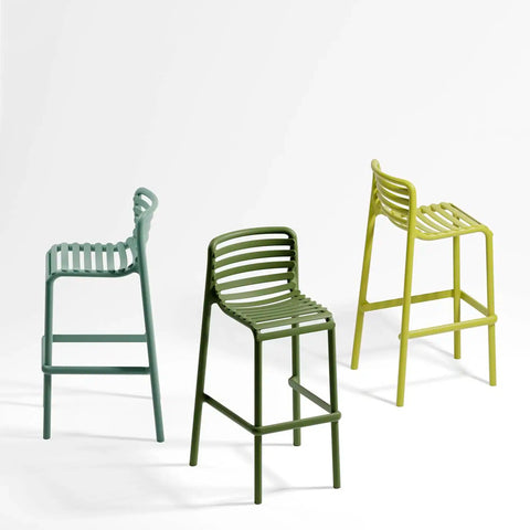 Doga Bar Stool By Nardi In Agave Menta And Pera