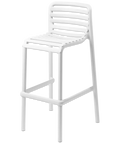 Doga Bar Stool By Nardi In White, Viewed From Angle In Front