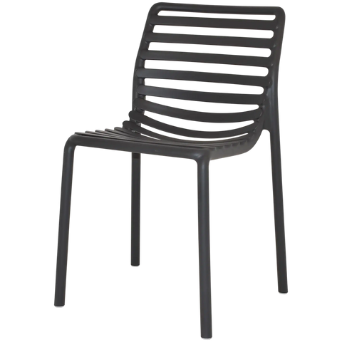 Doga Chair By Nardi In Anthracite, Viewed From Angle In Front