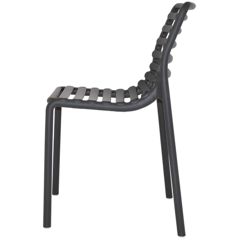 Doga Chair By Nardi In Anthracite, Viewed From Side