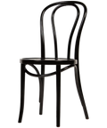 Fameg No 18 Side Chair In Black, Viewed From Front