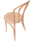 Fameg No 18 Side Chair In Natural, Viewed From Back Angle