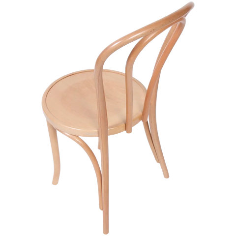 Fameg No 18 Side Chair In Natural, Viewed From Back Angle