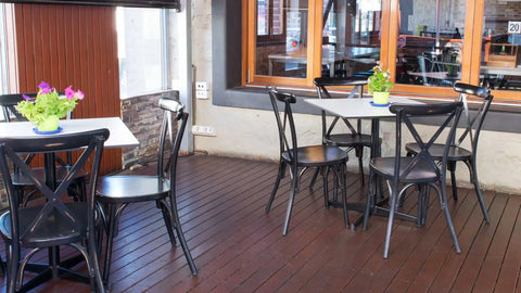 Florence Chair Davido Restaurant Tables And Compact Laminate Table Tops At Exchange Hotel Gawler