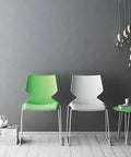 Fly Chair Sled Leg By Konfurb Green And White In Situ