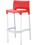 Gio Barstool By Siesta Red, Viewed From Angle In Front