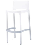 Gio Barstool By Siesta White, Viewed From Angle In Front