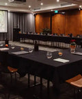 Fly Side Chairs With Custom Upholstered Seat Pads In Board Room At The Haus Restaurant