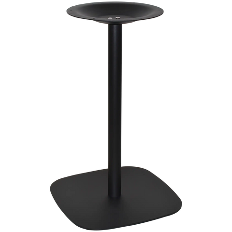 Helsinki Dining Base In Black Single 80 View Front Angle
