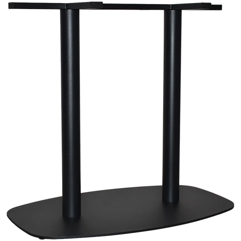 Helsinki Dining Base In Black Twin View Front Angle