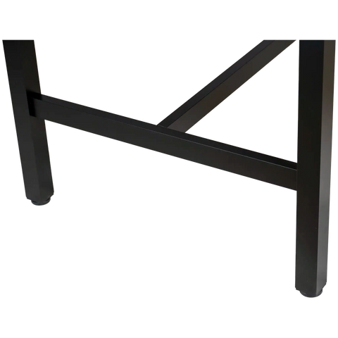 Henley Bar Table Frame Foot Rail In Satin Black