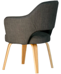 Kimba Tub Chair In Charcoal View From Back Angle