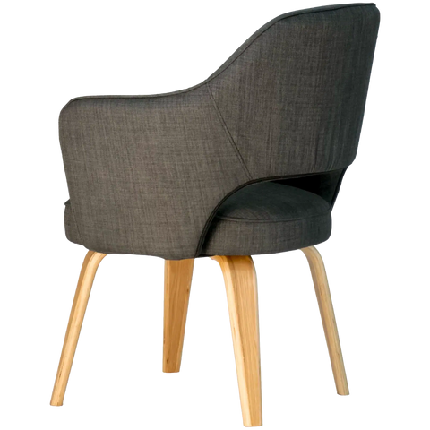 Kimba Tub Chair In Charcoal View From Back Angle