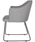 Kuji Chair Black Sled With Gravity Steel Shell, Viewed From Side E7D0Ceda C8C1 4D4F 9553 5D537C0B9D8B