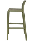 Lido Bar Stool By Nardi In Agave, Viewed From Side